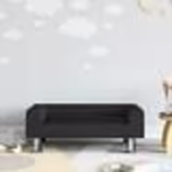 vidaXL Canapé pour enfants noir 70x45x26,5 cm velours