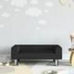 vidaXL Canapé pour enfants noir 70x45x26,5 cm velours