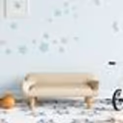 vidaXL Canapé pour enfants crème 70x40x24 cm tissu
