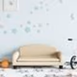 vidaXL Canapé pour enfants crème 70x45x30 cm tissu