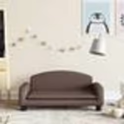 vidaXL Canapé pour enfants marron 70x45x30 cm similicuir