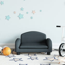 Vidaxl - Canapé pour enfants gris foncé 50x40x30 cm tissu