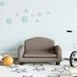 vidaXL Canapé pour enfants taupe 50x40x30 cm tissu