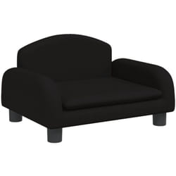 Vidaxl - Canapé pour enfants noir 50x40x30 cm tissu