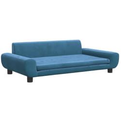 Vidaxl - Canapé pour enfants bleu 100x54x33 cm velours