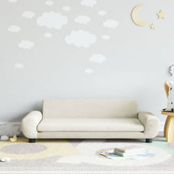 Vidaxl - Canapé pour enfants crème 100x54x33 cm velours
