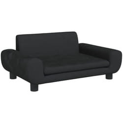 Vidaxl - Canapé pour enfants noir 70x45x33 cm velours