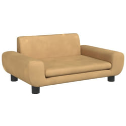 Vidaxl - Canapé pour enfants marron 70x45x33 cm velours