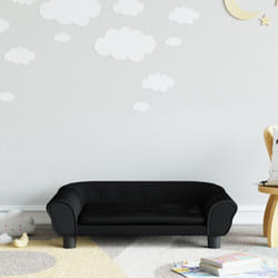 Vidaxl - Canapé pour enfants noir 70x45x26 cm velours