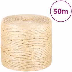 Cette corde en sisal 100 % naturel, avec sa haute résistance à la déchirure et à l'abrasion, est idéale pour un usage domesti ...