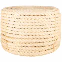 Cette corde en sisal 100 % naturel, avec sa haute résistance à la déchirure et à l'abrasion, est idéale pour un usage domesti ...