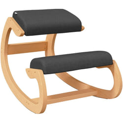 Chaise Assis-genoux Noir 55x84x55 Cm Contreplaqué De Bouleau Vidaxl