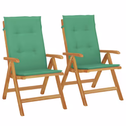 VidaXL 3196438, Terrace, Siège rembourré, Polyester, Vert, 110 kg, 600 mm