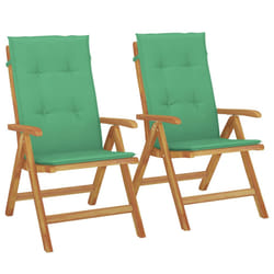 VidaXL 3196468 chaise d'extérieur Terrace Siège rembourré Polyester Vert