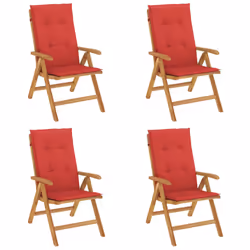 VidaXL 3196469, Terrace, Siège rembourré, Polyester, Rouge, 110 kg, 600 mm