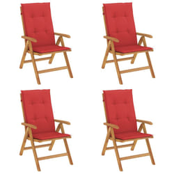 VidaXL 3196469 chaise d'extérieur Terrace Siège rembourré Polyester Rouge