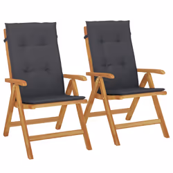 VidaXL 3196470, Terrace, Siège rembourré, Polyester, Noir, 110 kg, 600 mm