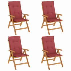 VidaXL 3196472, Terrace, Siège rembourré, Polyester, Rouge, 110 kg, 600 mm
