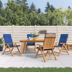 VidaXL 3196473 chaise d'extérieur Terrace Siège rembourré Polyester Bleu