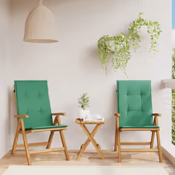 VidaXL 3196498 chaise d'extérieur Terrace Siège rembourré Polyester Vert - Vue supplémentaire 2