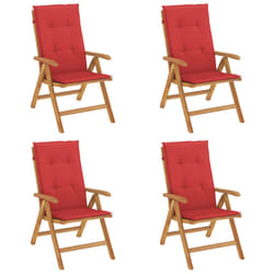 VidaXL 3196499 chaise d'extérieur Terrace Siège rembourré Polyester Rouge