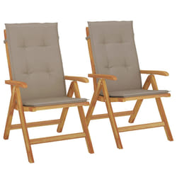 VidaXL 3196531 chaise d'extérieur Terrace Siège rembourré Polyester Taupe