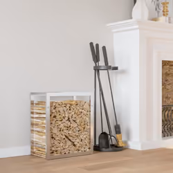 Ce support pour bois de chauffage est une solution idéale pour ranger proprement votre bois de chauffage. Matériau durable : ...