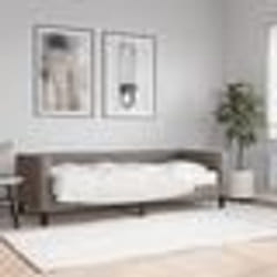 vidaXL Lit de jour avec matelas taupe 80x200 cm tissu - 80 x 200 cm