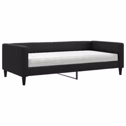 VidaXL 3196567, lit sofa, Noir, mousse, Métal, Polyester, Bois, 2230 mm, 1100 mm