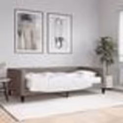 vidaXL Lit de jour avec matelas taupe 100x200 cm tissu - 180 x 200 cm