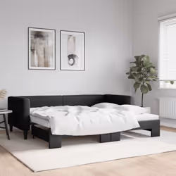Ce lit de repos 2 en 1 avec lit gigogne, servant à la fois de canapé et de lit, constitue un supplément pratique et accrocheu ...