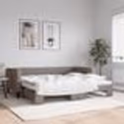 vidaXL Lit de jour avec gigogne sans matelas taupe 90x200 cm - 90 x 200 cm
