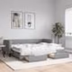 vidaXL Lit de jour avec gigogne et tiroirs sans matelas 80x200 cm - 80 x 200 cm