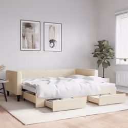 Ce lit de repos 2 en 1 avec lit gigogne, servant à la fois de canapé et de lit, constitue un supplément pratique et accrocheu ...