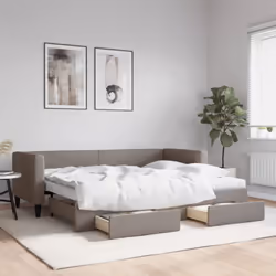 Ce lit de repos 2 en 1 avec lit gigogne, servant à la fois de canapé et de lit, constitue un supplément pratique et accrocheu ...
