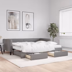 VidaXL 3196643 canapé lit sofa Gris