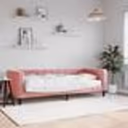 vidaXL Lit de jour avec matelas rose 80x200 cm velours - 80 x 200 cm