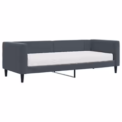 VidaXL 3196668, lit sofa, Gris, mousse, Métal, Polyester, Bois, 2230 mm, 1000 mm