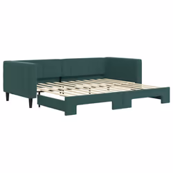 VidaXL 3196693, lit sofa, Vert, mousse, Métal, Polyester, Bois, 2230 mm, 1000 mm