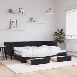 Ce lit de repos 2 en 1 avec lit gigogne, servant à la fois de canapé et de lit, constitue un supplément pratique et accrocheu ...
