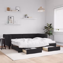 VidaXL 3196767 canapé lit sofa Noir