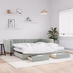 VidaXL 3196776 canapé lit sofa Gris