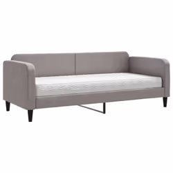 VidaXL 3196796, lit sofa, Taupe, mousse, Métal, Polyester, Bois, 2230 mm, 900 mm