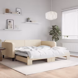 VidaXL 3196815 canapé lit sofa Crème