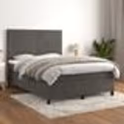vidaXL Lit de jour avec gigogne sans matelas gris foncé 90x200 cm - 90 x 200 cm