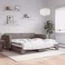 vidaXL Lit de jour avec lit gigogne taupe 100x200 cm tissu - 180 x 200 cm