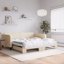 VidaXL 3196825 canapé lit sofa Crème