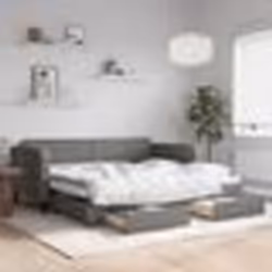 vidaXL Lit de jour avec gigogne et tiroirs sans matelas 90x200 cm - 90 x 200 cm