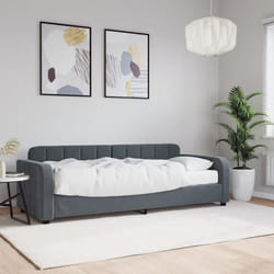 Lit De Jour Avec Matelas Gris Foncé 80x200 Cm Velours Vidaxl
