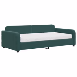 VidaXL 3196900, lit sofa, Vert, mousse, Métal, Polyester, Bois, 2230 mm, 910 mm